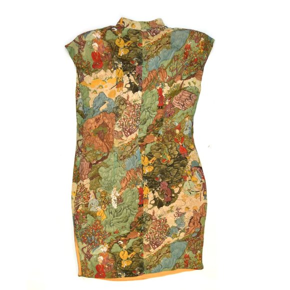 Vintage Platinum Dorothy Schoelen Mongol Art Dress - Picture 8 of 8